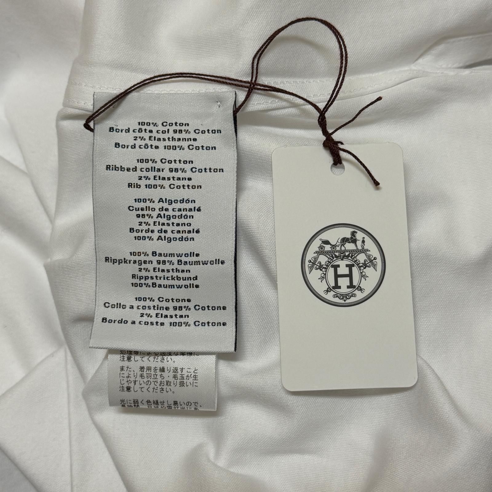 国内正規 HERMES Tシャツ ディテール セリエ 長袖カットソー エルメス