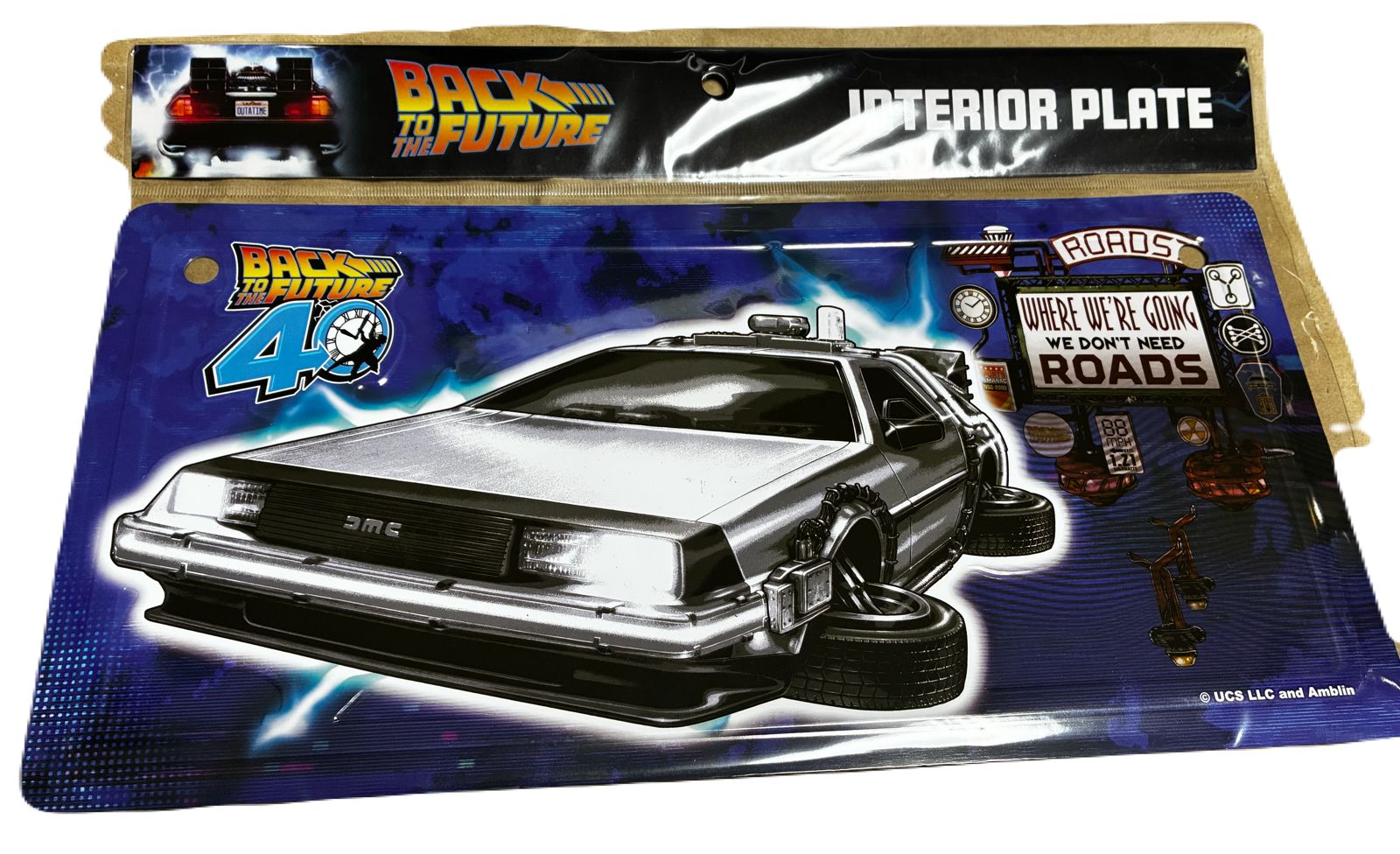 バックトゥーザフューチャー　新作　個展　40周年　限定　ナンバープレート