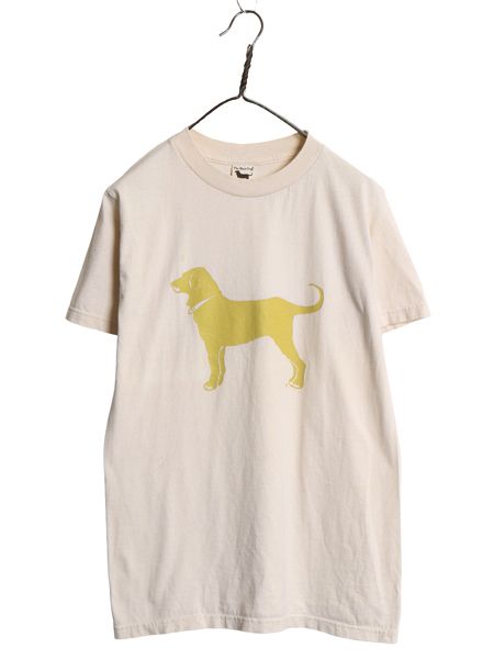 90s USA製 The Black Dog ドッグ イラスト プリント Tシャツ メンズ レディース S / オールド キャラクター アニマル アート グラフィック