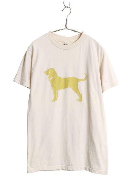 90s USA製 The Black Dog ドッグ イラスト プリント Tシャツ メンズ レディース S / オールド アニマル キャラクター アート グラフィック