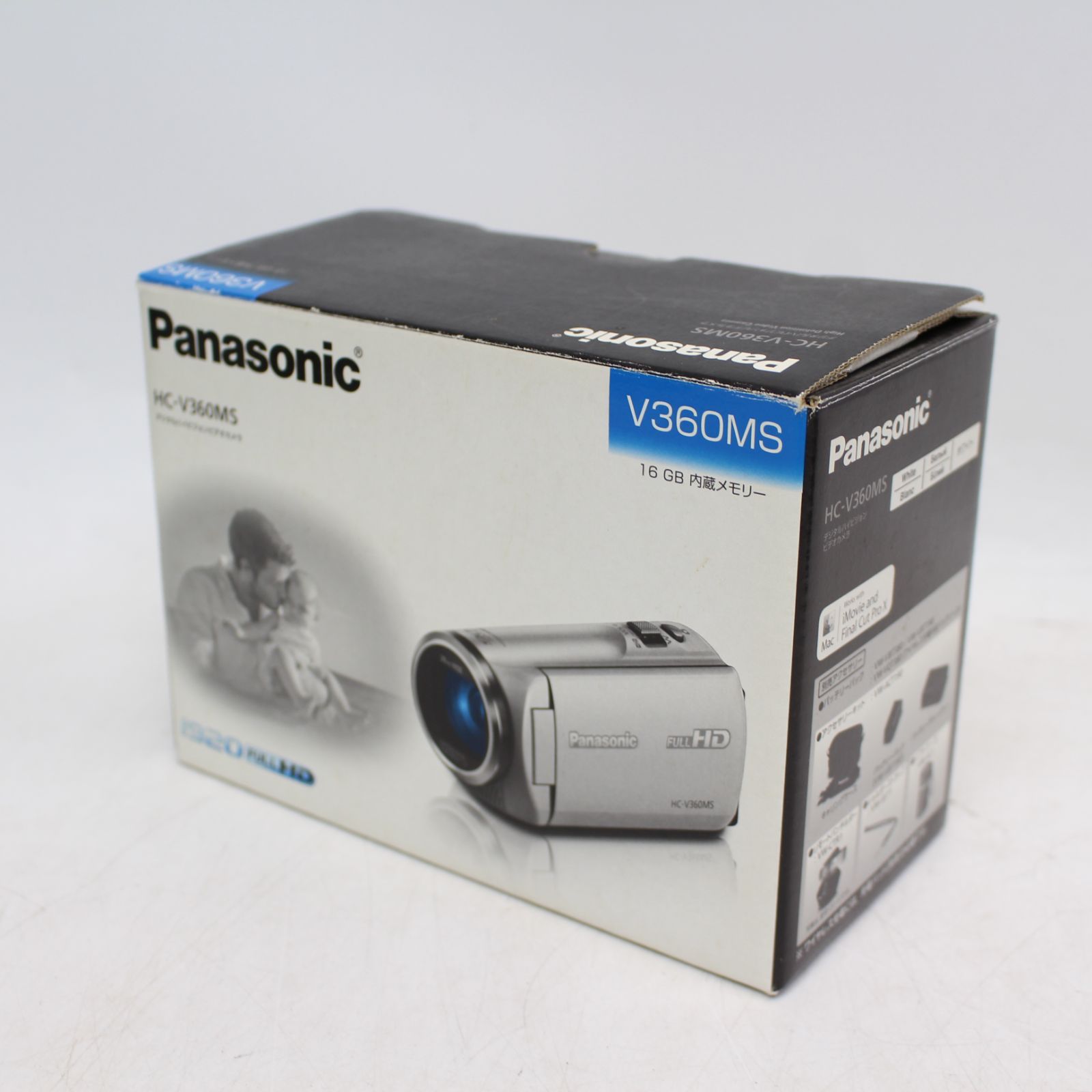 665)Panasonic パナソニック HC-V360MS ホワイト ビデオカメラ 2017年