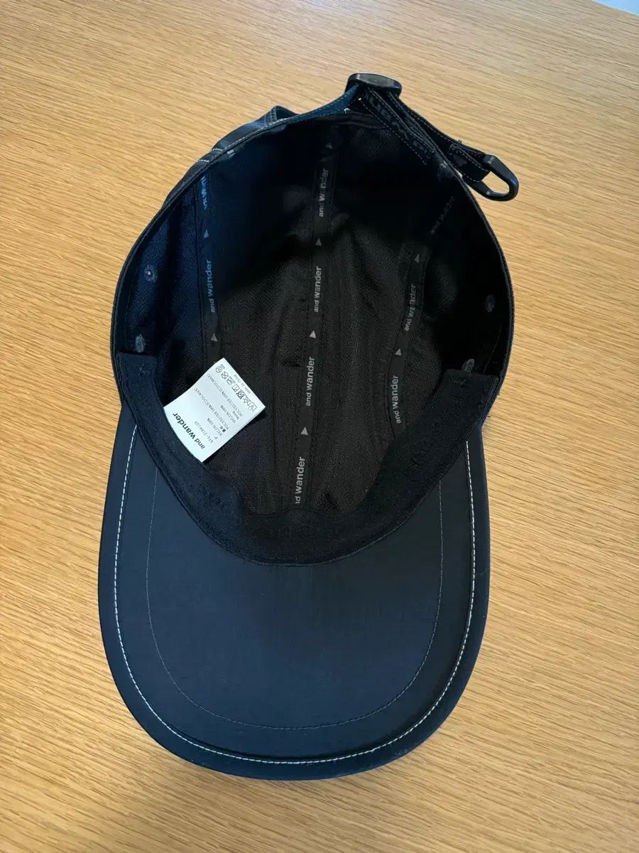 アンドワンダー Andwander JQ TAPE CAP ブラック