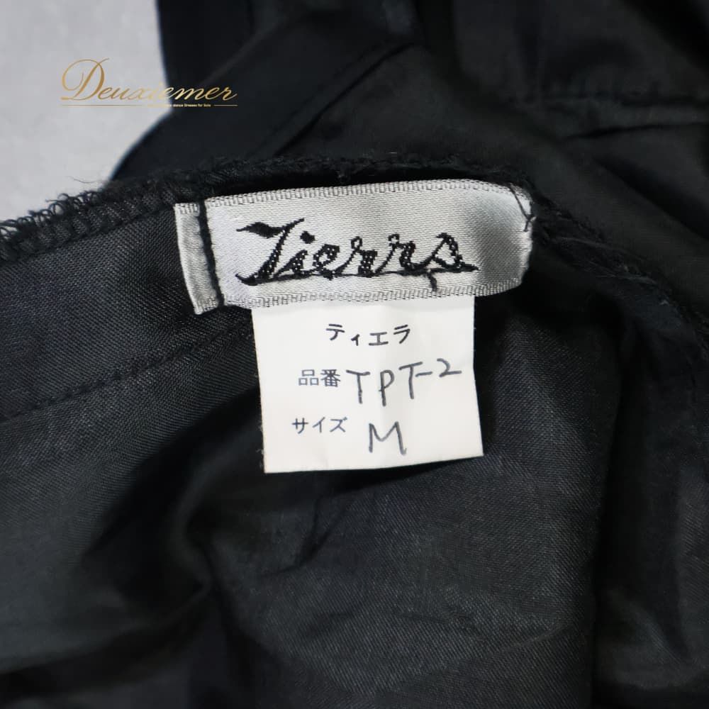 フラメンコ 衣装 ドレス Tierra ティエラ M 日本製 フラメンコ 衣装 Tierra ティエラ ペチコート スカート ブラック系 黒