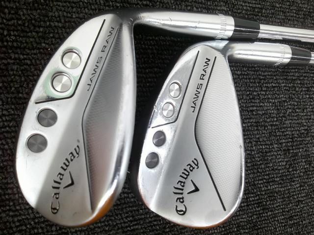 中古 ウェッジ キャロウェイ JAWS RAW CHROME 52-12W 2本セット