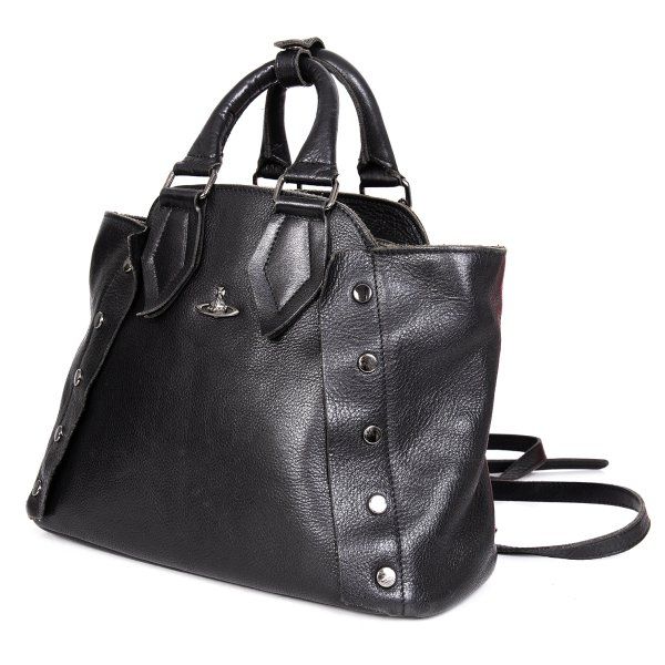 ヴィヴィアンウエストウッドVivienne Westwood ヌーロック 2WAYレザーバッグ 黒
