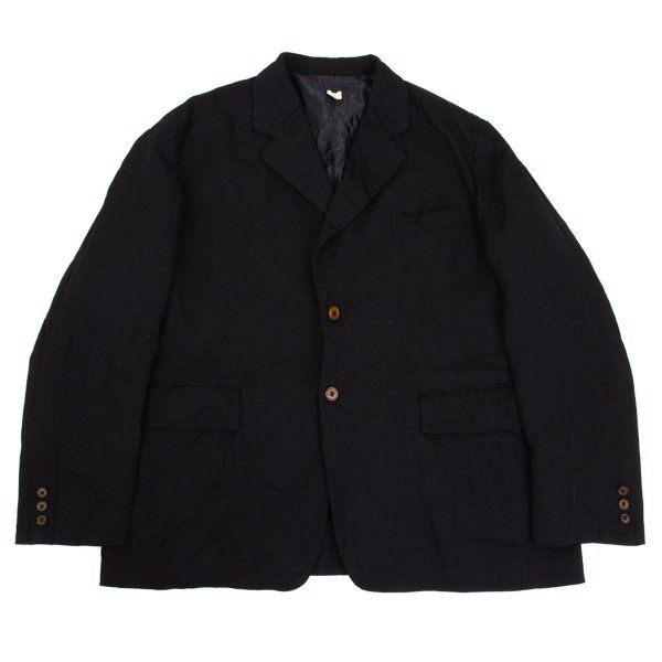 コムデギャルソンシャツCOMME des GARCONS SHIRT ポリ縮テーラードジャケット 黒S