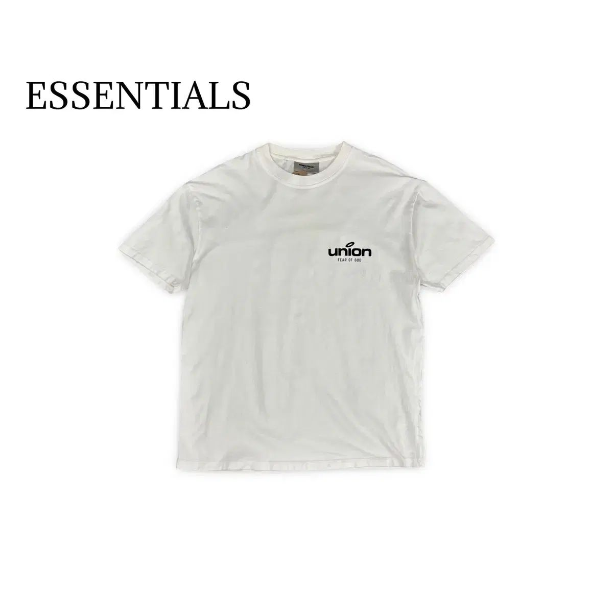 (95) エッセンシャルズ x ユニオン ヴィンテージ 白 半袖 Tシャツ