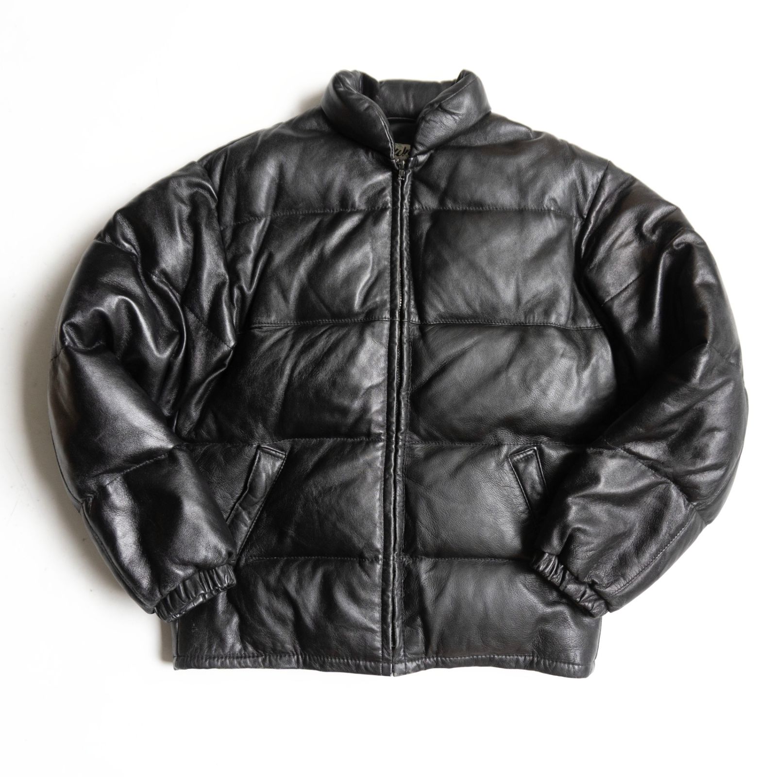 【雰囲気抜群】SCHOTT【214D/レザーダウンジャケット】38 ブラック ショット レザーダウンジャケット 26060865