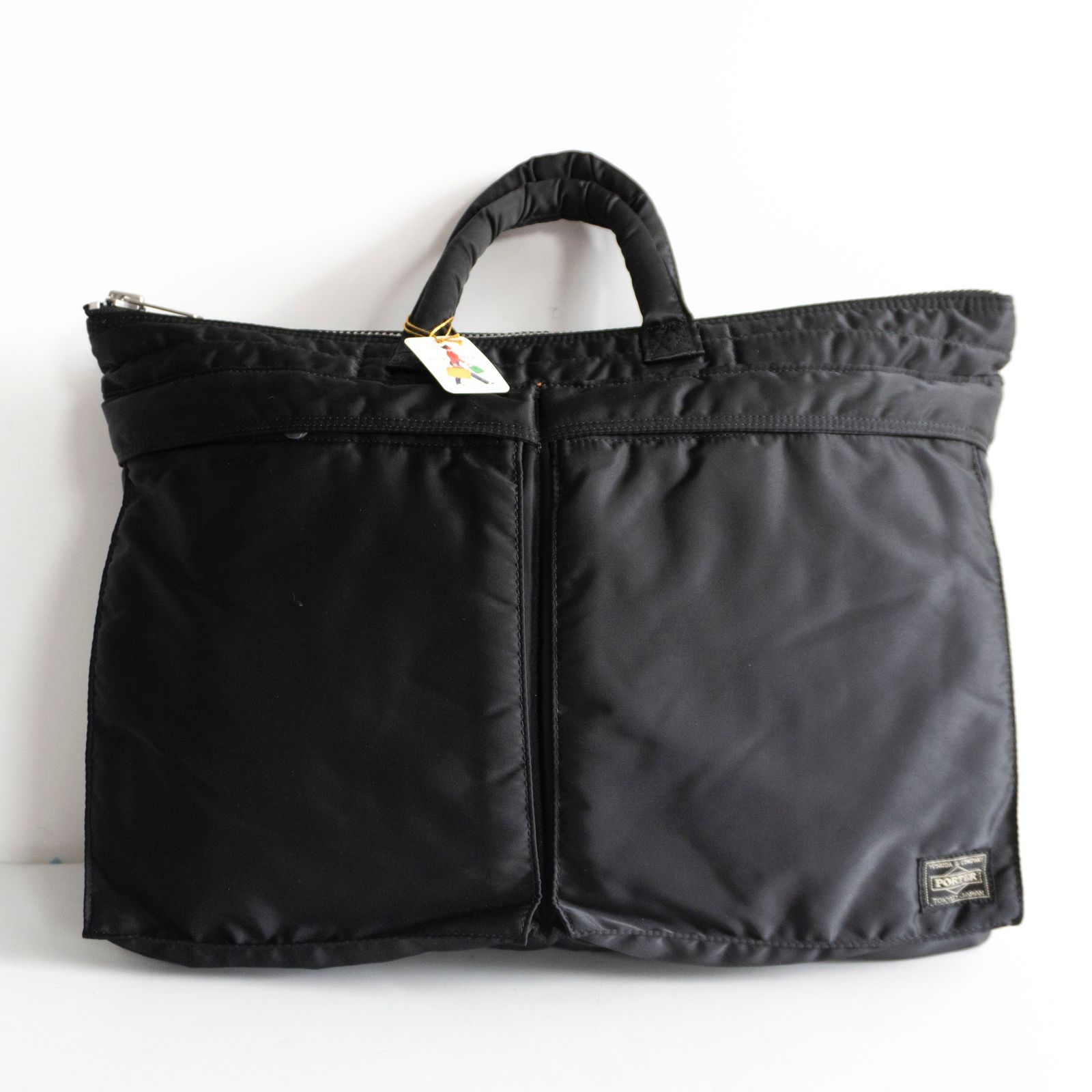 【極美品】PORTER 【TANKER BRIEFCASE(L)】ポーター ビジネスバッグ ナイロン ブラック タンカー 26060867