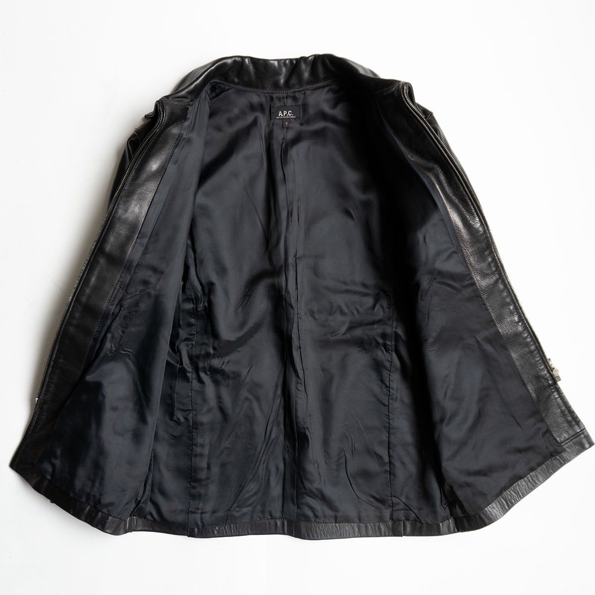 雰囲気抜群】 A.P.C. 【ホースハイド シングルライダース レザー