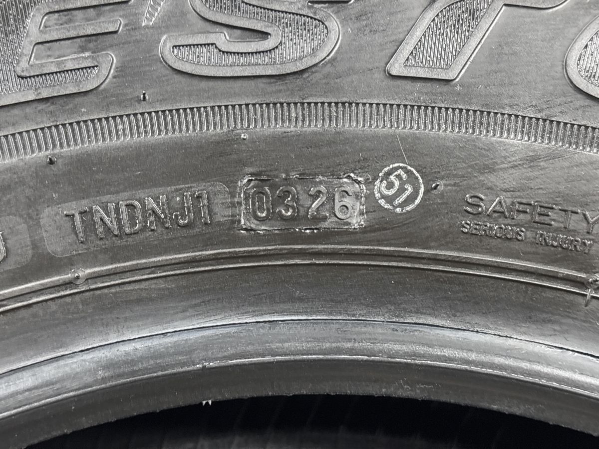 26年 バリ溝】ブリヂストン デューラーH/L 852 195/80R15 4本セット