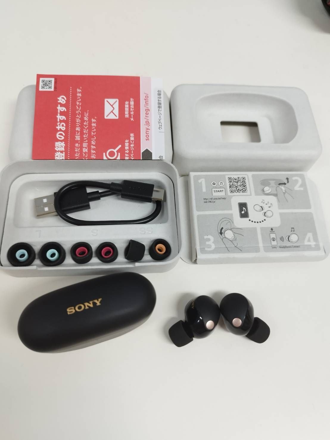 美品】SONY WF-1000XM5/YY2963/ワイヤレスイヤホン/ブラック - メルカリ