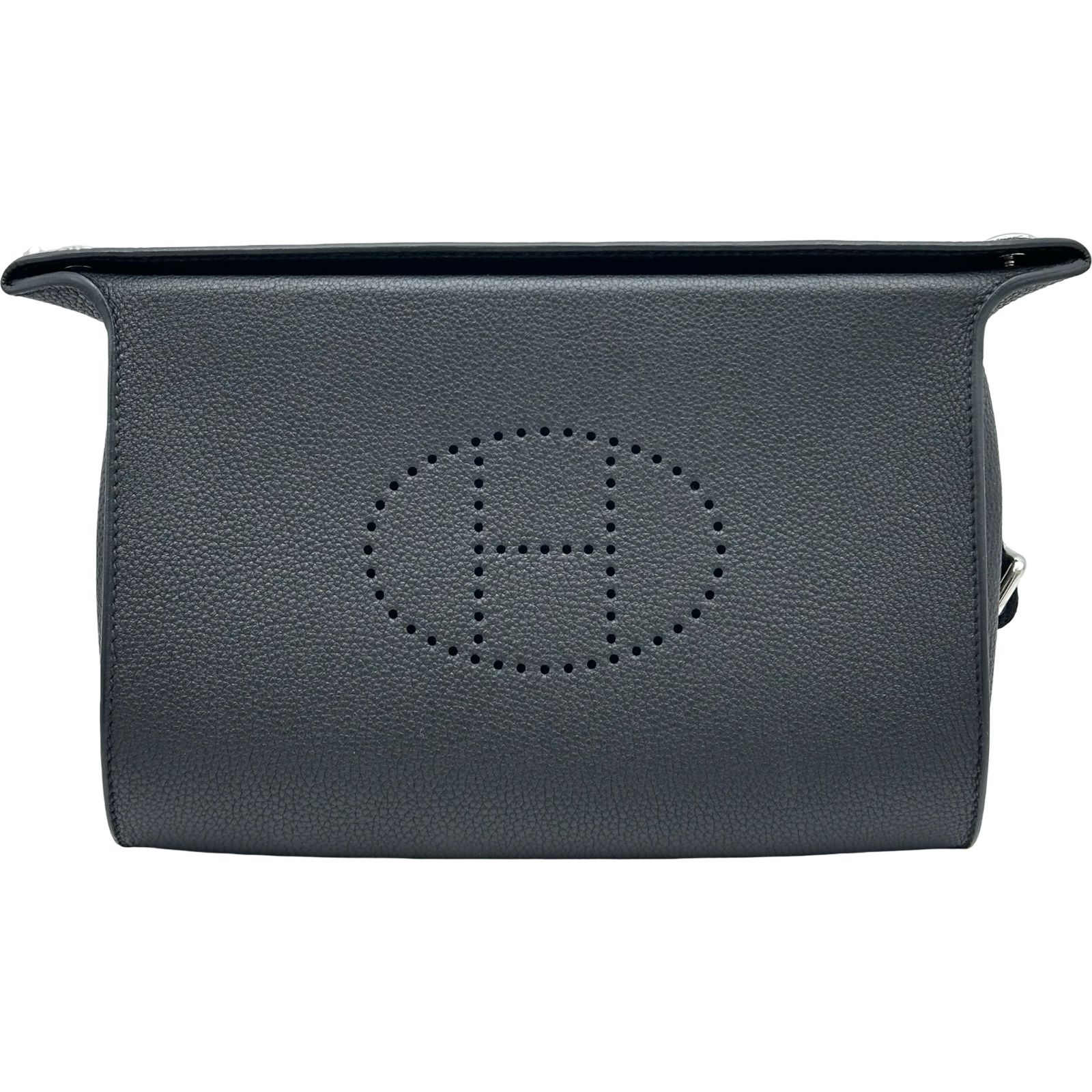 エルメス HERMES ヴィドポッシュ W刻印 ブラック シルバー金具 トゴ レディース ショルダーバッグ