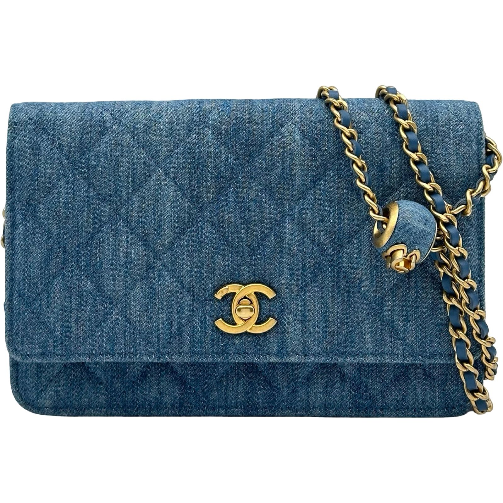 シャネル CHANEL ココボールマトラッセ チェーンウォレット AP1450