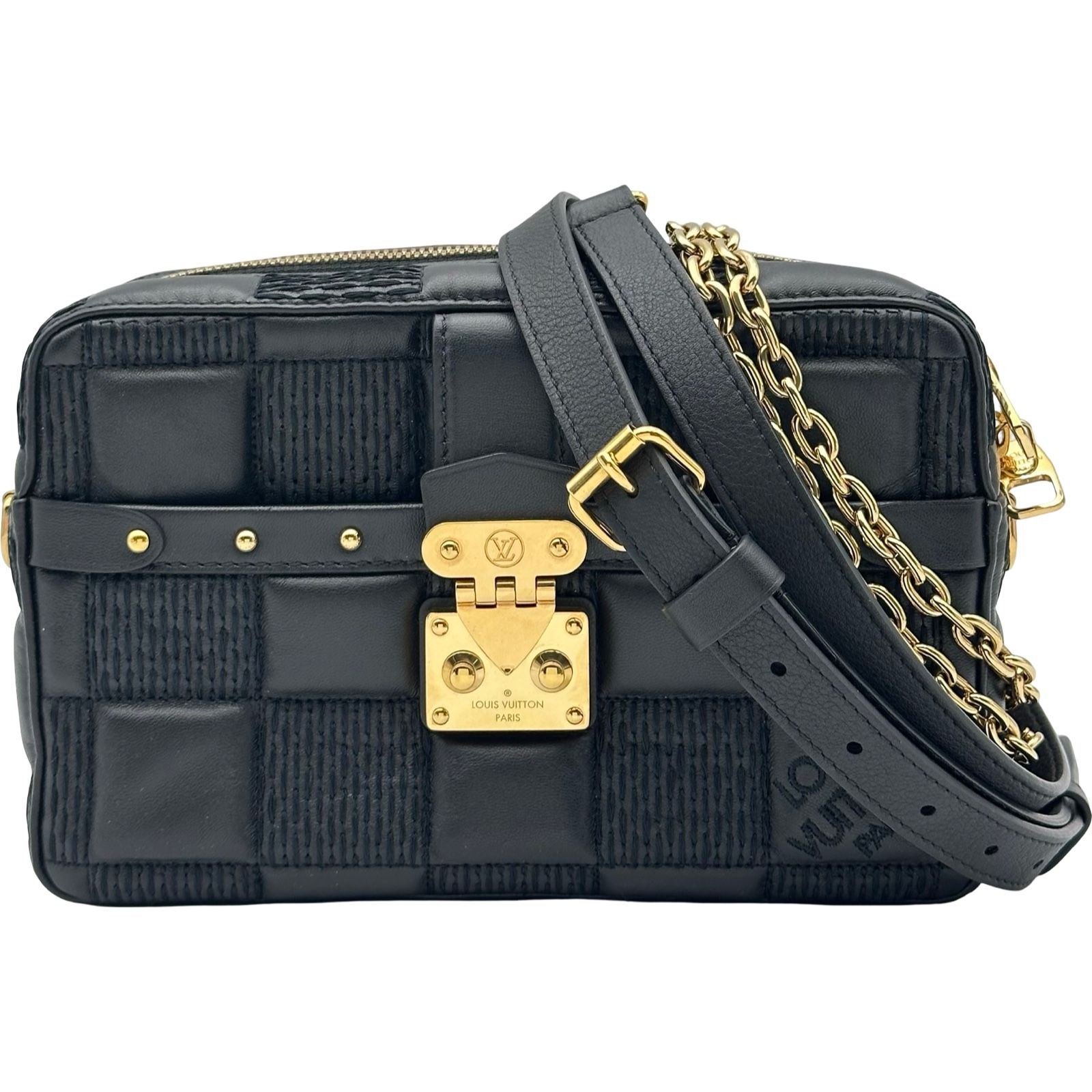 ルイ・ヴィトン LOUIS VUITTON トロカPM M59116 ブラック ダミエ・ジャイアント レディース ショルダーバッグ