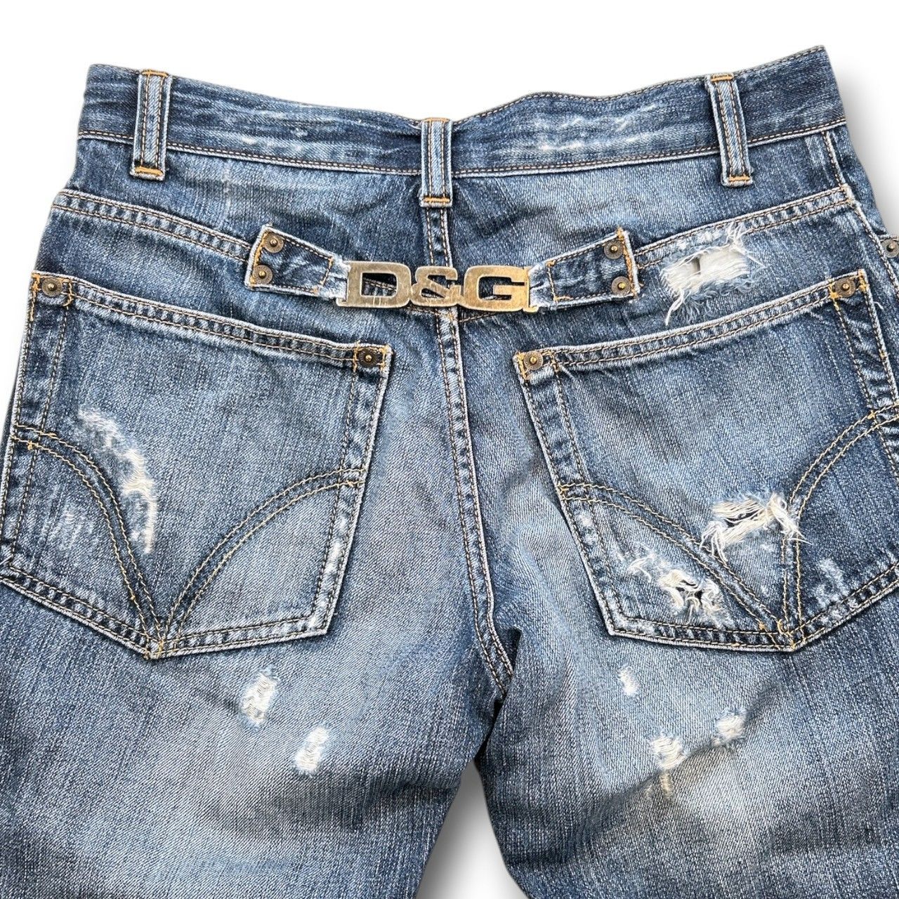D&G DOLCE&GABBANA ドルチェアンドガッバーナ ドルガバ ダメージデニム
