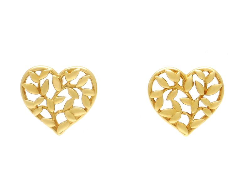 TIFFANY&Co. ティファニー 貴金属･宝石 オリーブリーフハート ピアス YG イエローゴールド 60021166 2.0g 2146000459429【中古】200