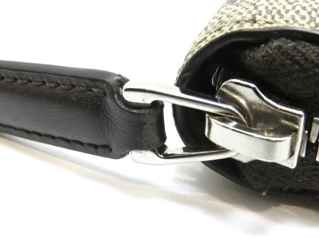 GUCCI グッチ GGスプリーム ビー ラウンド長財布 PVC/レザー ベージュ