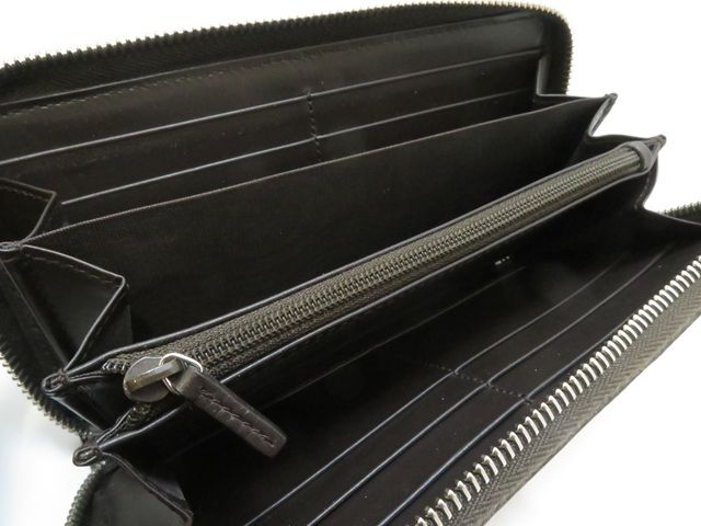 GUCCI グッチ GGスプリーム ビー ラウンド長財布 PVC/レザー ベージュ