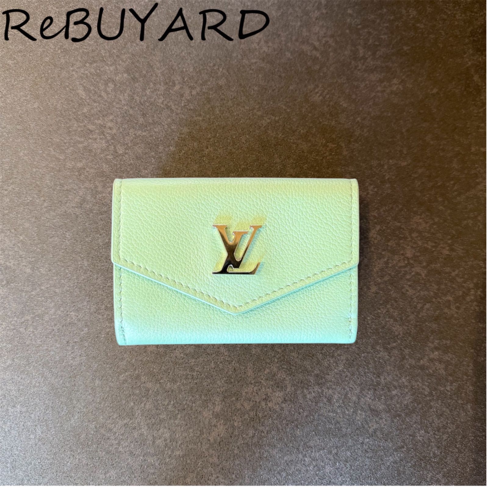 【即納】LOUIS VUITTON ポルトフォイユ・ロックミニ　ミントグリーン 三つ折り財布