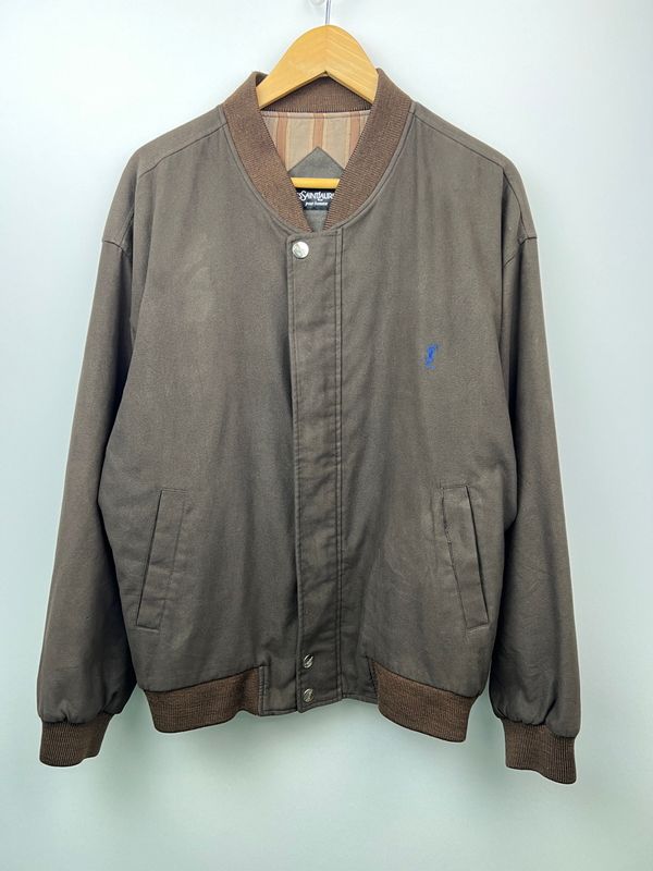 【中古品】 YVES SAINT LAURENT イヴ・サンローラン ZIP UP BLOUSON ジップアップブルゾン ライトアウター ジャケット 【146-260627-kk-04-hon】