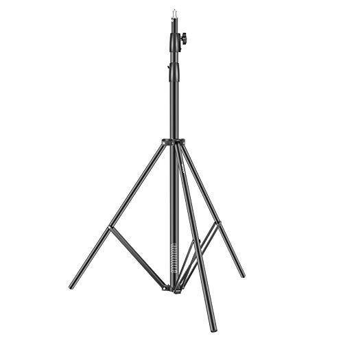 【新品】NEEWER ヘビーデューティライトスタンド 3M調整可能なスプリングクッション付き金属写真用三脚スタンド フォトスタジオソフトボックス、フラッシュモノライト、リングライト、その他の写真機材に対応（ブラック） dc5f03d1