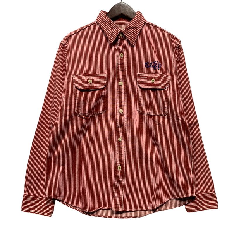 【中古品】 SUGAR CANE シュガーケーン SC27988 HICKORY STRIPE WORK LS SHIRT ヒッコリー ストライプ ロングスリーブ ワーク シャツ トップス 【145-260627-kh-03-izu】