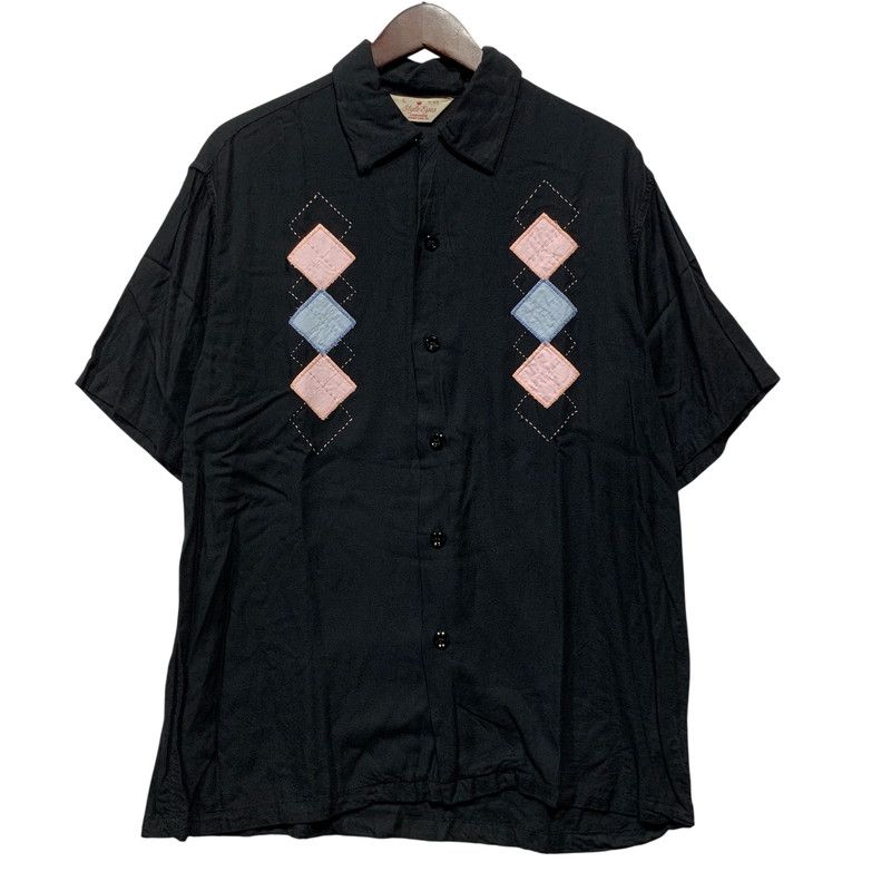 【中古品】 STYLE EYES SUGAR CANE スタイルアイズ シュガーケーン SE32854 DIAMOND STITCH OPENCOLLAR SHIRT ダイヤモンド ステッチ オープンカラー シャツ 【145-260627-kh-04-izu】