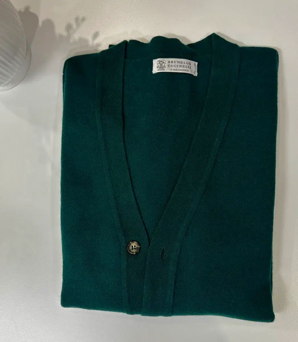BRUNELLO CUCINELLI(ブルネロクチネリ) グリーン カシミア100 カーディガン ニット