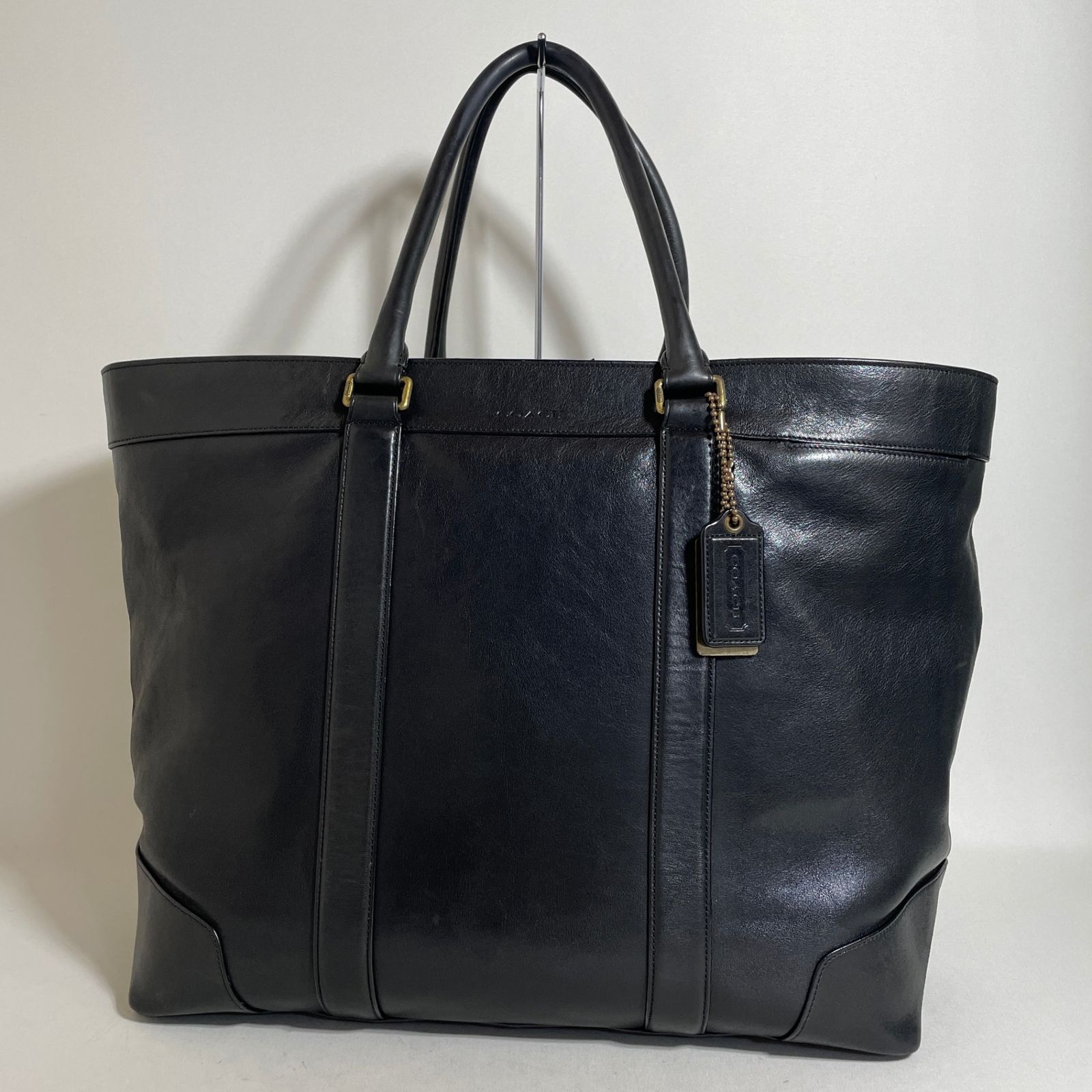 2606-89｜コーチ トートバッグ レザー ブラック