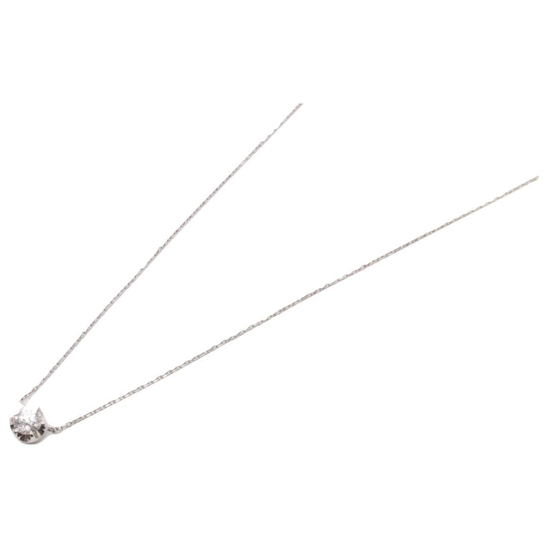 ★【4℃】ヨンドシー　Pt850　ダイヤモンドネックレス　ネックレス　44cm