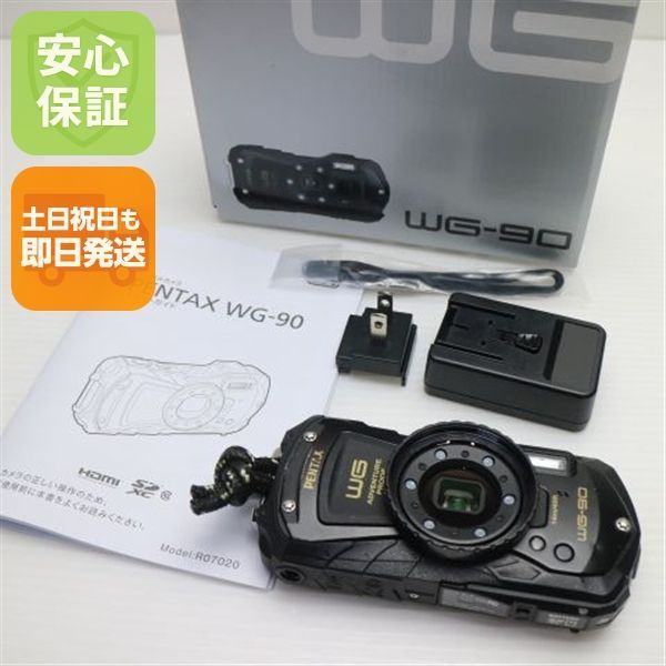 美品 WG-90 ブラック コンデジ PENTAX 即日発送 土日祝発送OK 06000