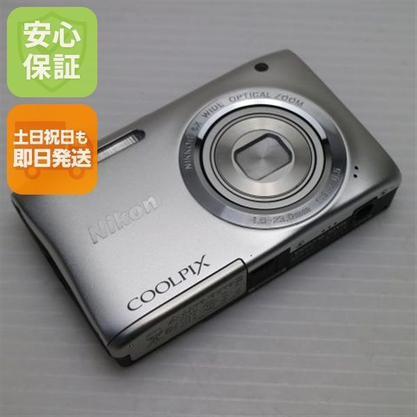 超美品 COOLPIX S2900 シルバー 即日発送 コンデジ Nikon 本体 土日祝発送OK 06000