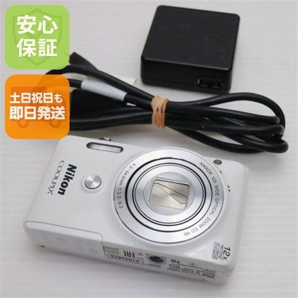 新品同様 COOLPIX S6900 ナチュラルホワイト 即日発送 デジカメ ニコン 本体 土日祝発送OK 06000