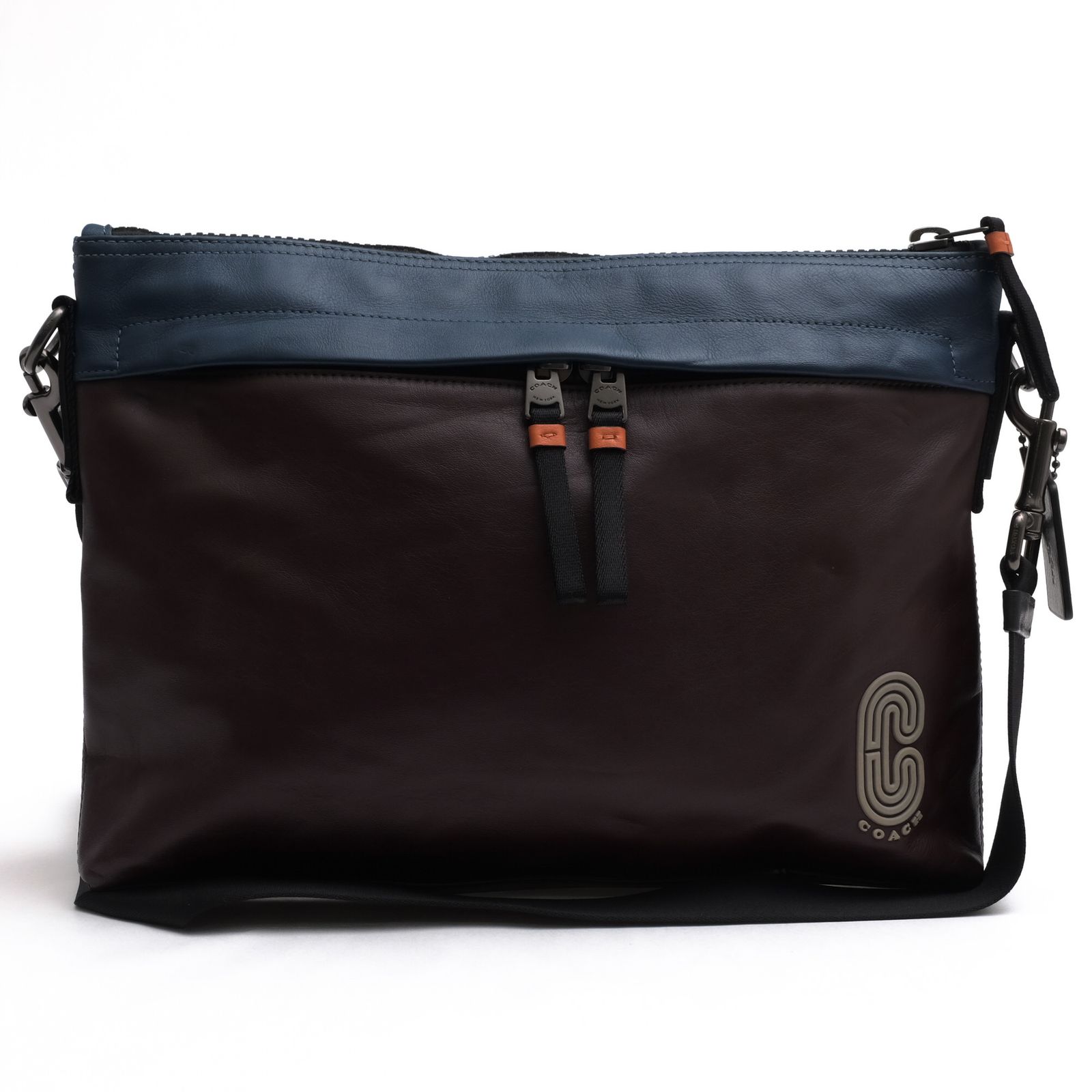 コーチ／COACH バッグ ショルダーバッグ 鞄 メンズ 男性 男性用 レザー 革 本革 ダークブラウン 茶 ブラウン 89916 Edge Messenger In Colorblock クロスボディ ユニセックス 男女兼用