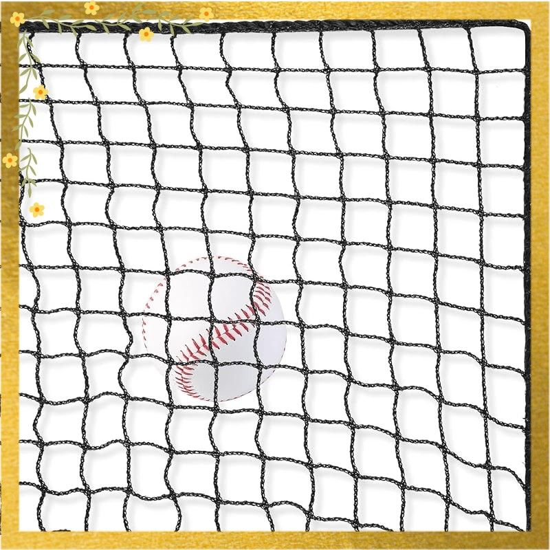 AKOZLIN 3m×8m 硬式･軟式用野球ネット 野球バッティングトレーニングネットソフトボールバックストップネットヘビーデューティースポーツネットバリア野球ネット裏庭のホッケー、野球、サッカーの練習用の打撃とピッチング