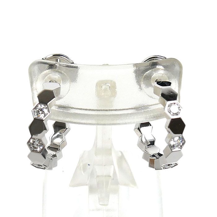 Chaumet ショーメ K18WG ホワイトゴールド ビーマイラブ ピアス 085271 ダイヤモンド 5.8g レディース 中古 美品