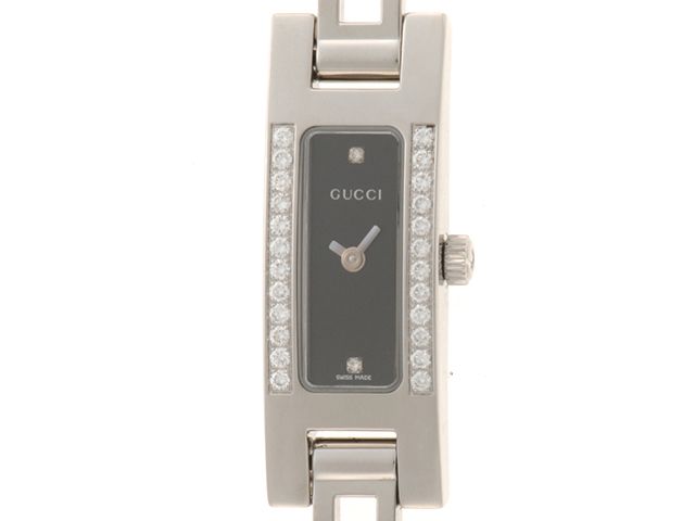 GUCCI グッチ ウォッチ 3900L・ダイヤベゼル2PD 時計 3900L 腕時計 ステンレススチール シルバー レディース【中古】460