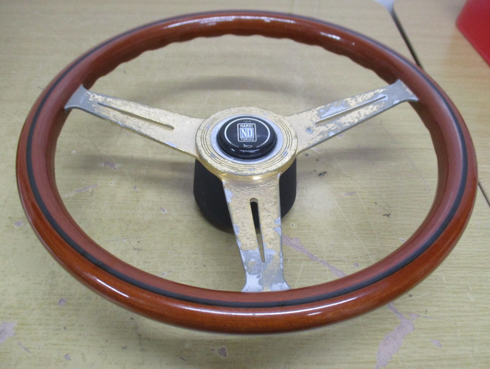 C139 NARDI TORINO ナルディ ウッドステアリング ハンドル 直径約36