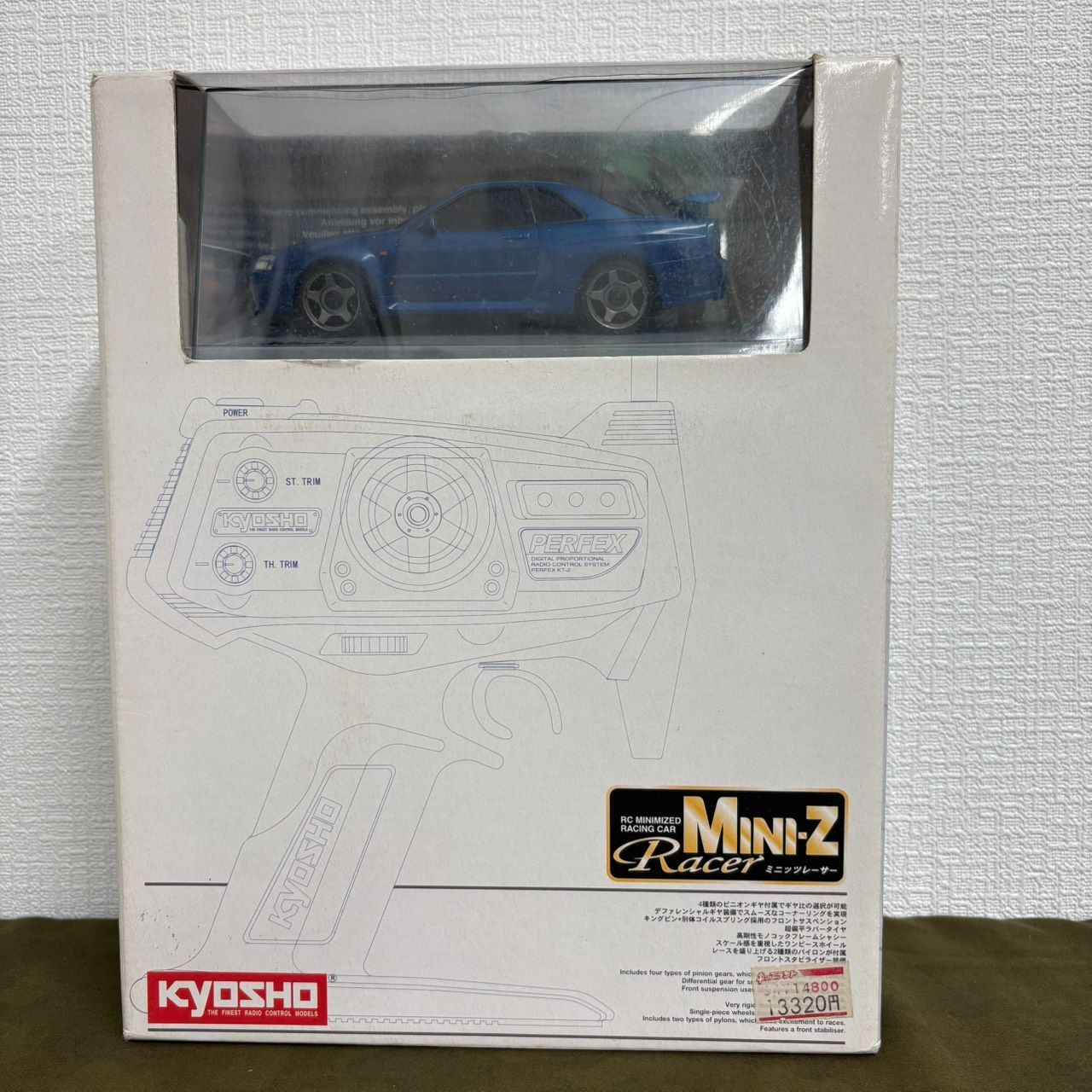 中古品 京商 ミニッツ レディセット 日産 スカイライン GT-R R34 青