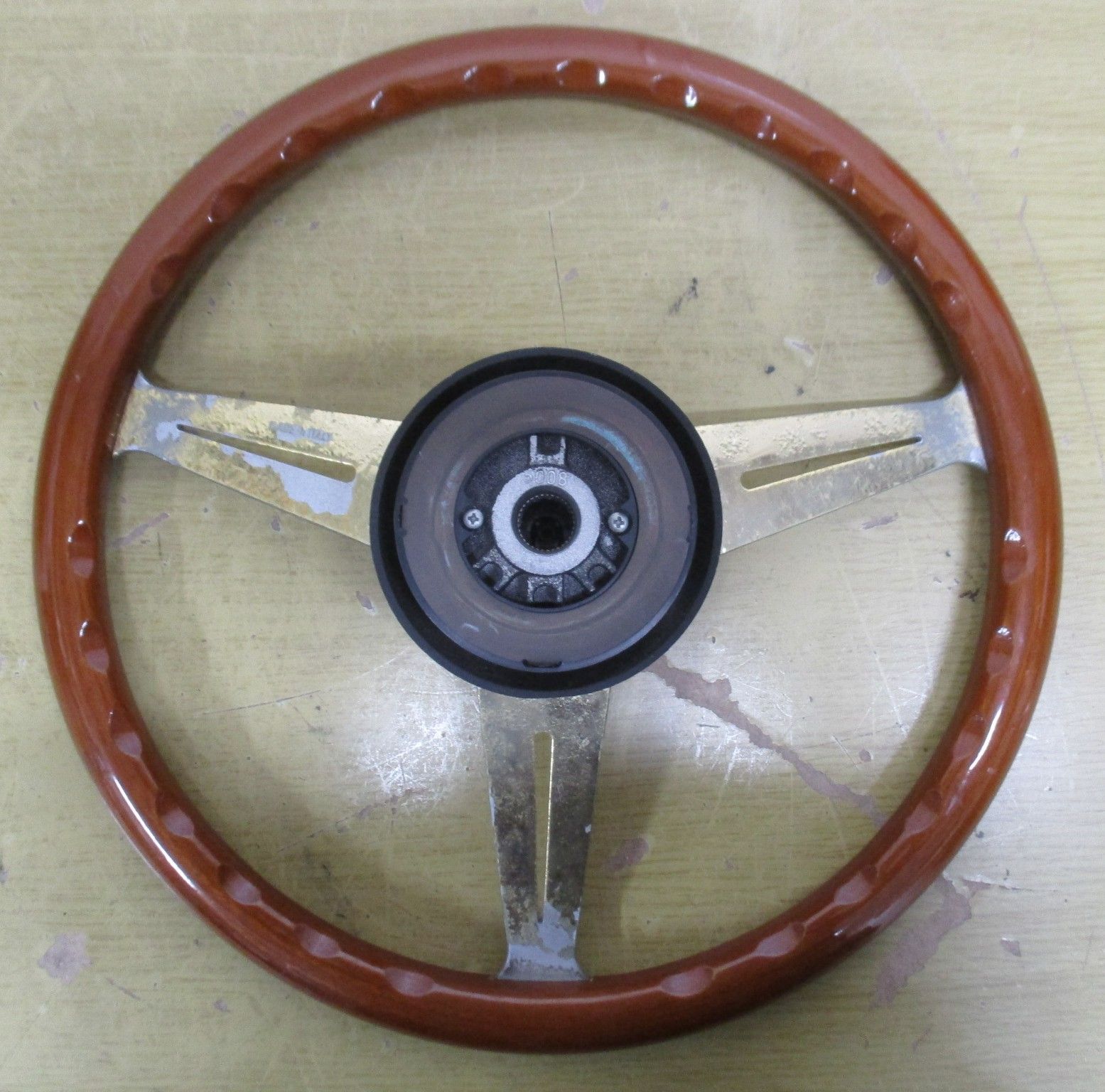 C139 NARDI TORINO ナルディ ウッドステアリング ハンドル 直径約36