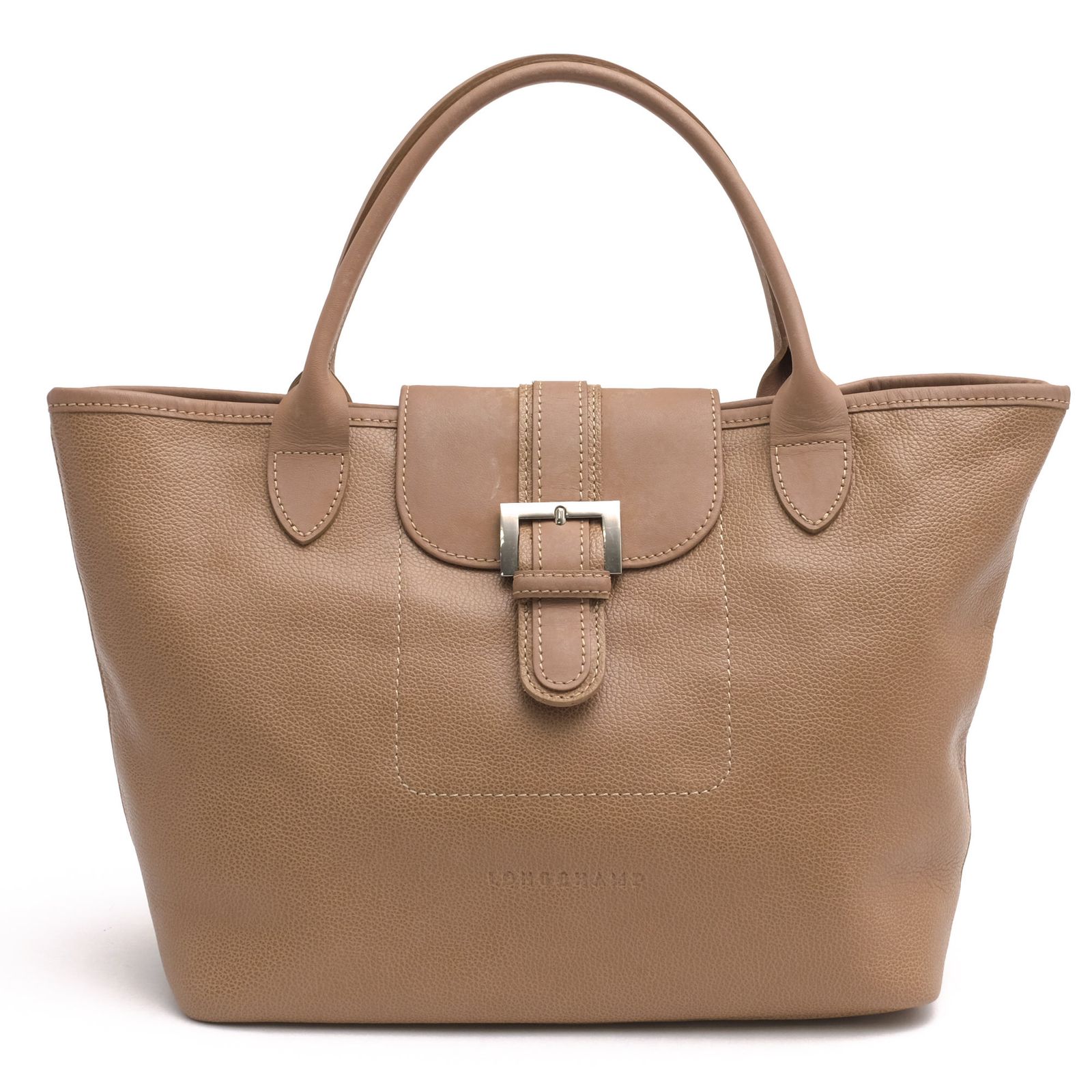 ロンシャン レザー シボ革 トートバッグベージュBA160大容量 A4 ベージュ ロンシャン／Longchamp バッグ トートバッグ 鞄 ハンドバッグ