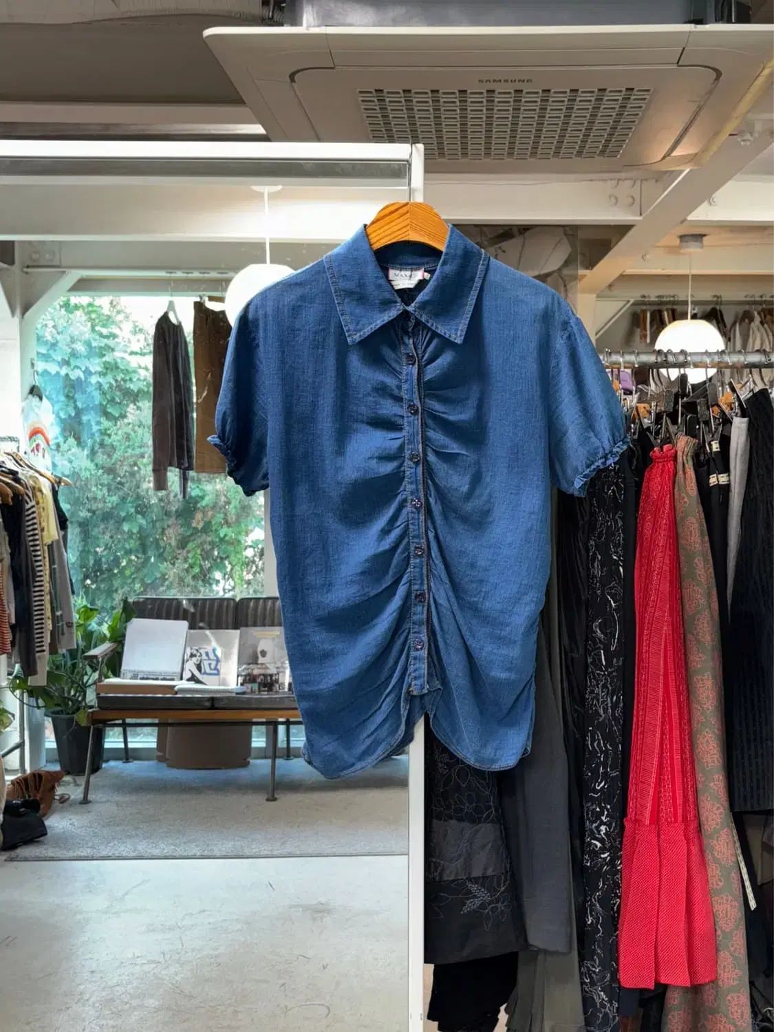 Max&co シャーリング シャツ