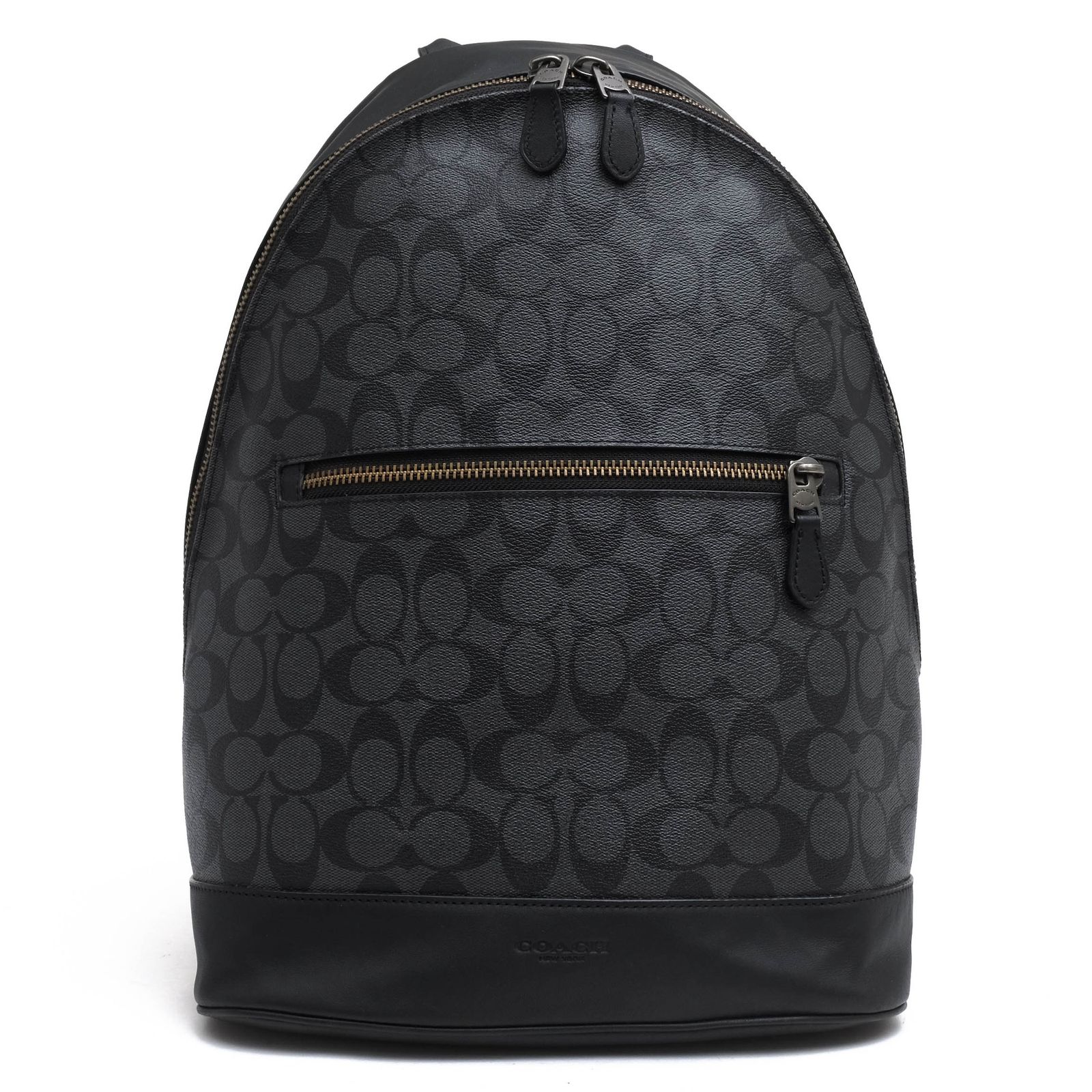 コーチ／COACH リュック バッグ バックパック メンズ 男性 男性用 PVC レザー 革 ブラック 黒 F78756 West Slim Backpack In Signature Canvas Leather ウェスト スリム バックパック シグネチャ