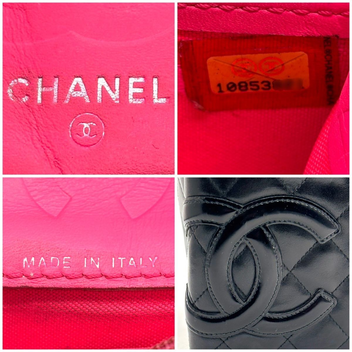 黒に鮮やかさを忍ばせて】 CHANEL 長財布 カンボン マトラッセ ココ