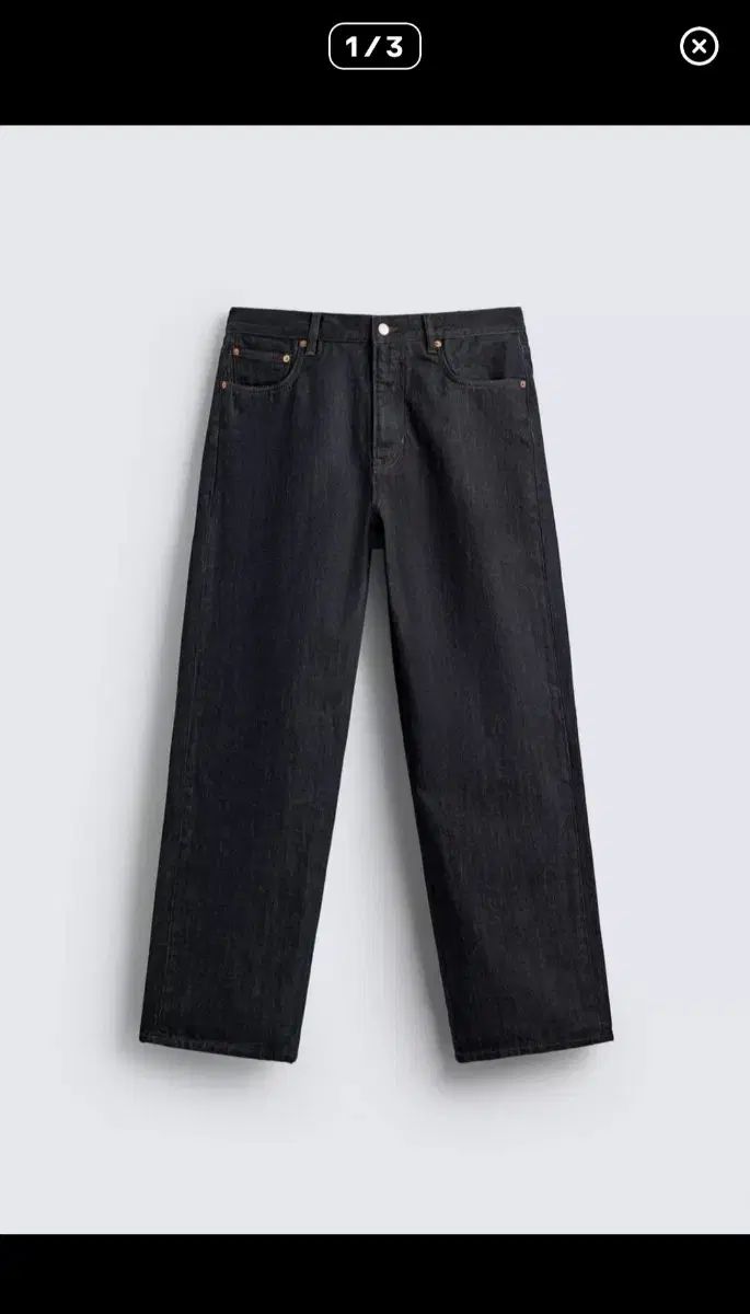 新 生デニム 品) ZARA ザラ jeans straight fit raw ノンウォッシュデニム