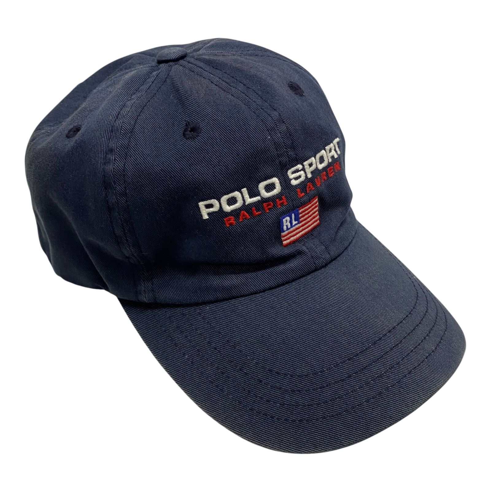 ラルフローレン RALPH LAUREN 90's POLO SPORT ロゴ 刺繍 帽子 メンズ帽子 キャップ ネイビー 201goods-1006 VB