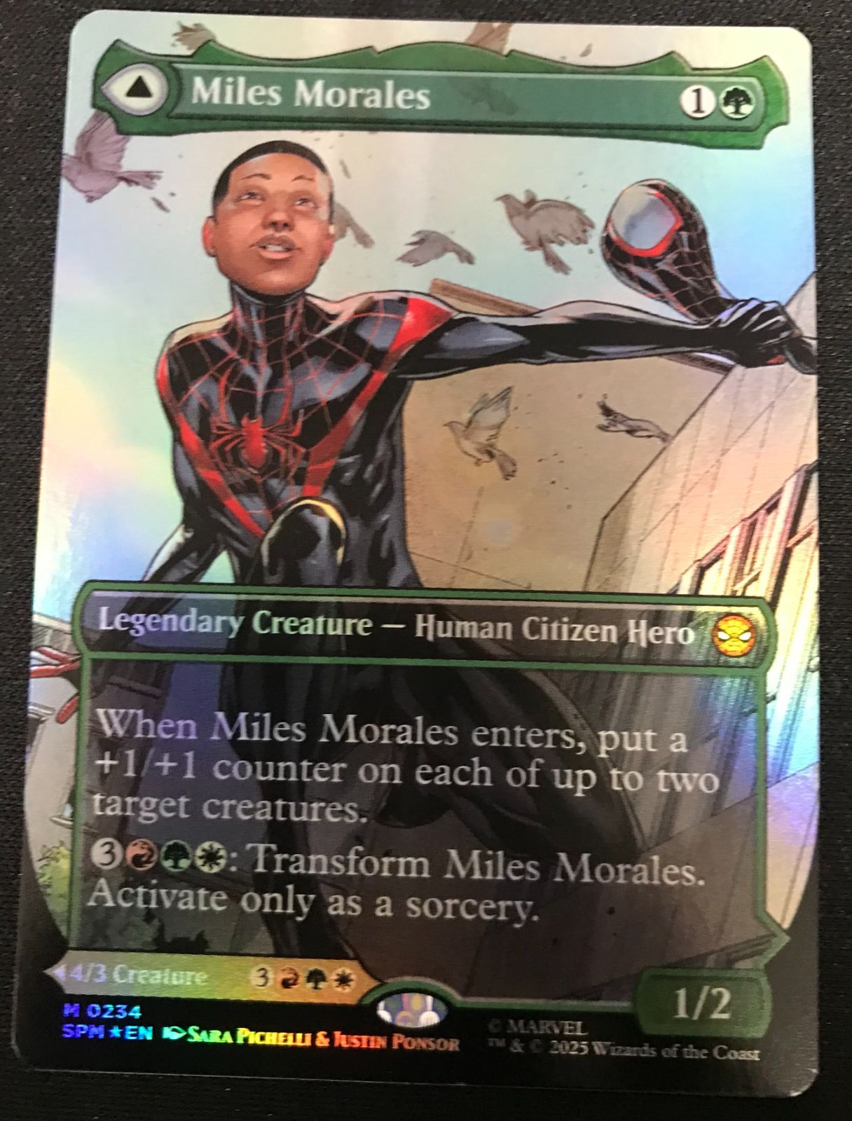 MTG 【Foil】 □ボーダーレス□ 《マイルズ・モラレス/Miles Morales