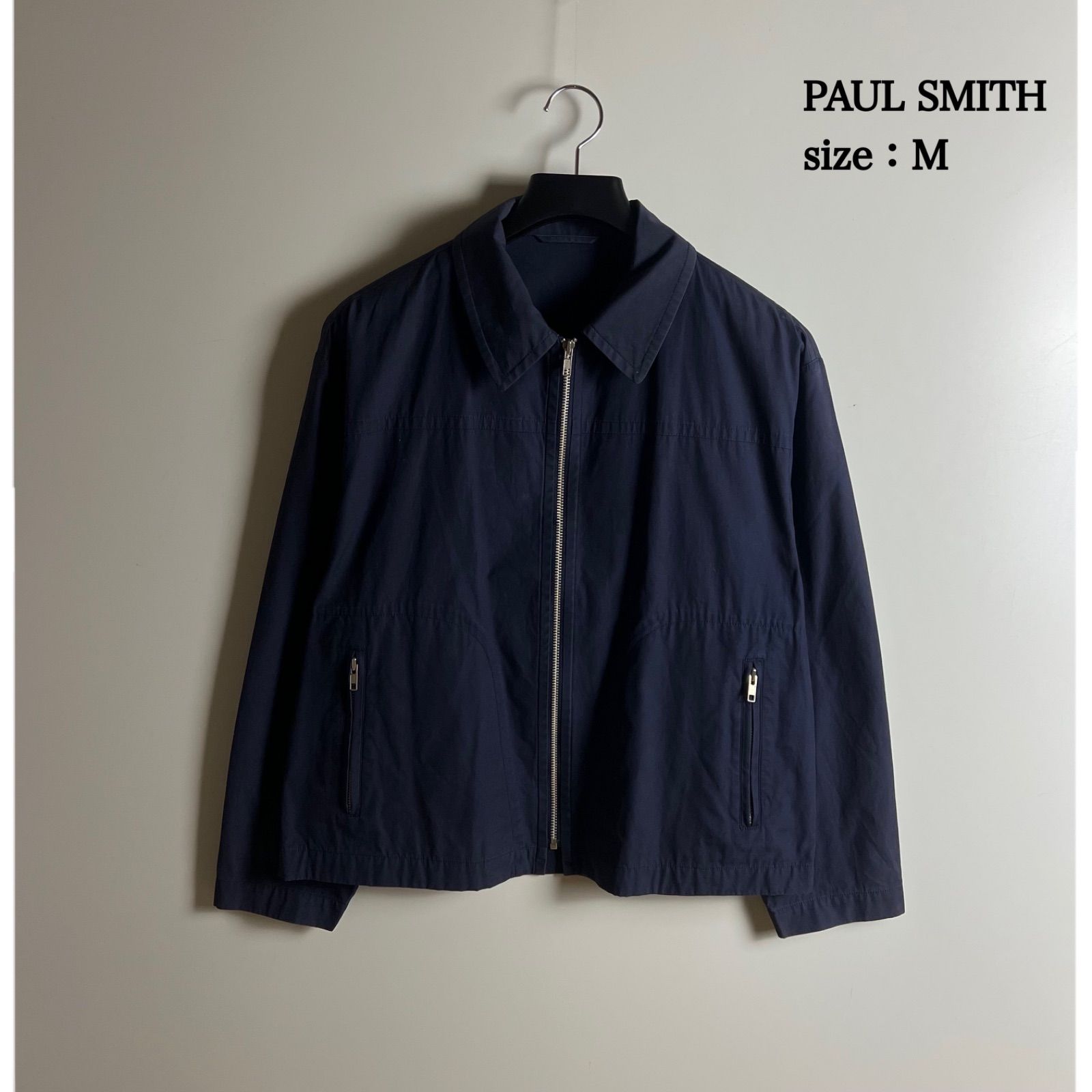 PAUL SMITH 00s archive cotton BOX jacket M ポールスミス ロンドン ボックスシルエット スウィングトップ ジャケット アーカイブ レア 日本製 フェード/褪せ有り