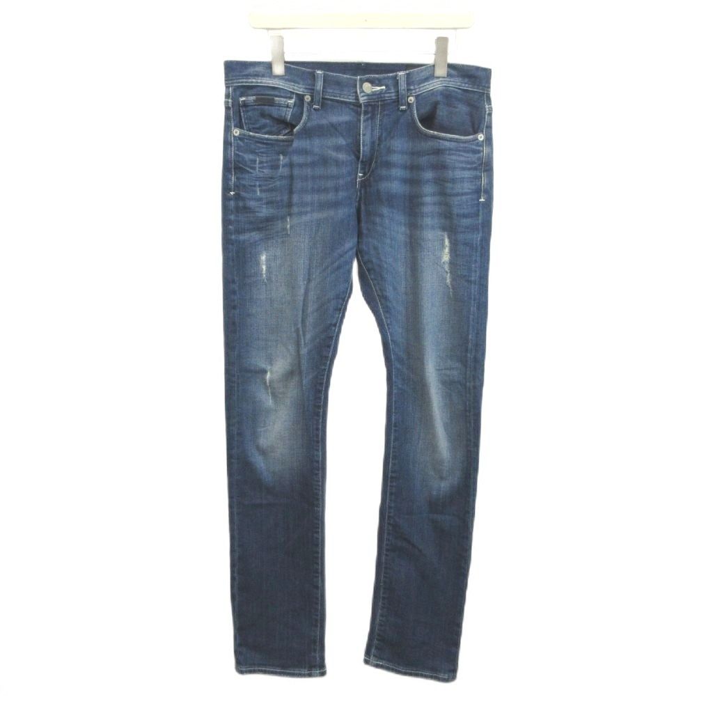アルマーニエクスチェンジ A/X ARMANI EXCHANGE J13 デニムパンツ デニム ジーンズ 31 ブルー ダメージ加工 /MD ■GY73